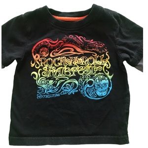 Size 12 Months Rock & Roll Black Long Sleeve T-Shirt 647
